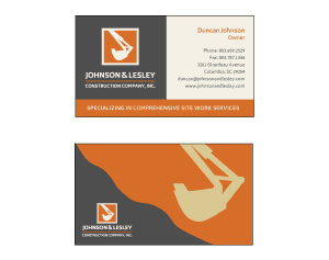 Johnson and Lesley Business Cards