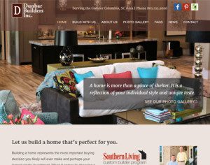 Dunbar Builders - website by HLJ Creative