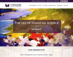 JE Wilson Advisors - website by HLJ Creative