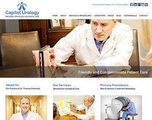 Capital Urology - website by HLJ Creative