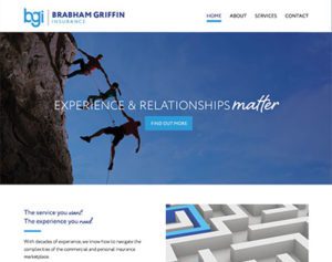 Brabham Griffin Insurance Website Design by HLJ Creative