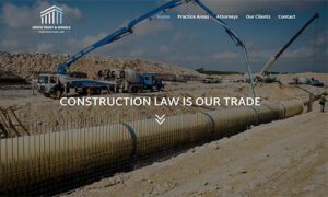 Construction law website design