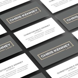 Chris Kenney Law Business Cards