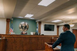 Charlie Williams in courtroom
