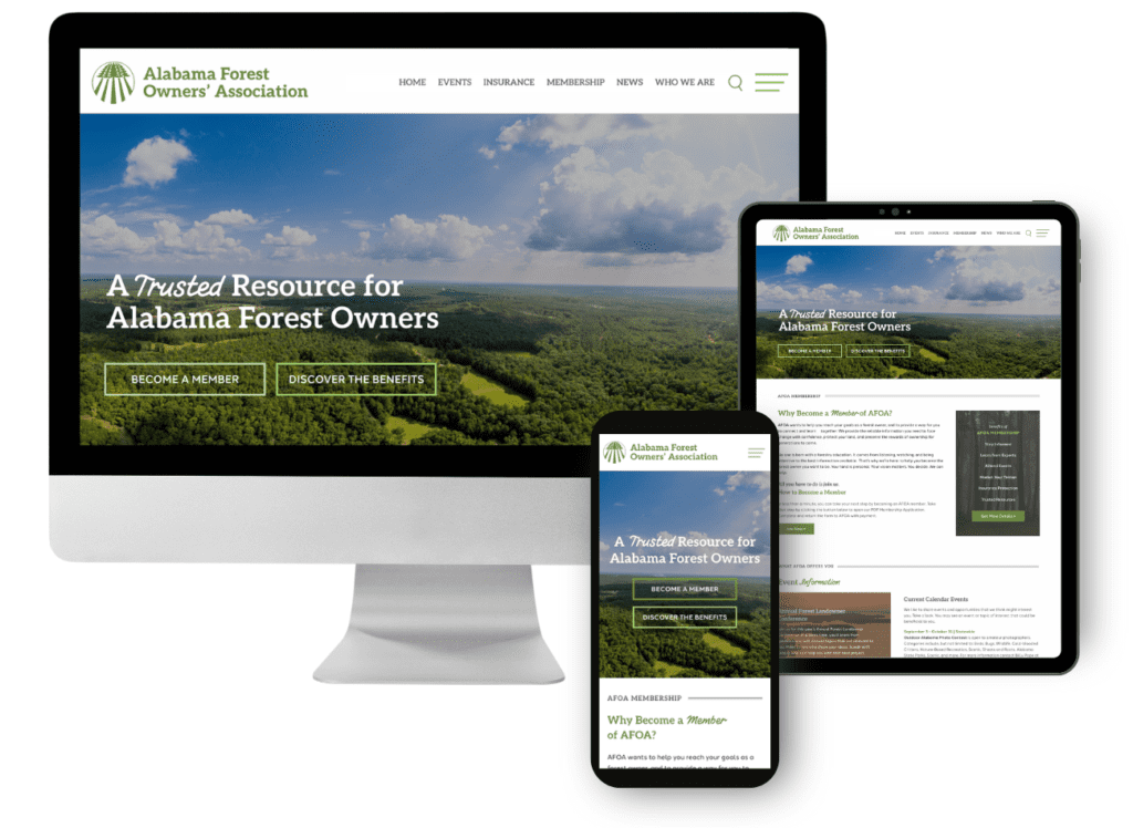 Website Design for Alabama Forest Owners' Association