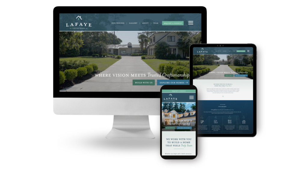 Lafaye Custom Homes Custom Home Builder Website